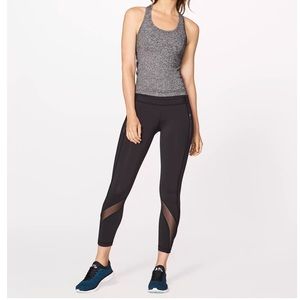 Lululemon Black Inspire Tight II (Mesh) - Size 4